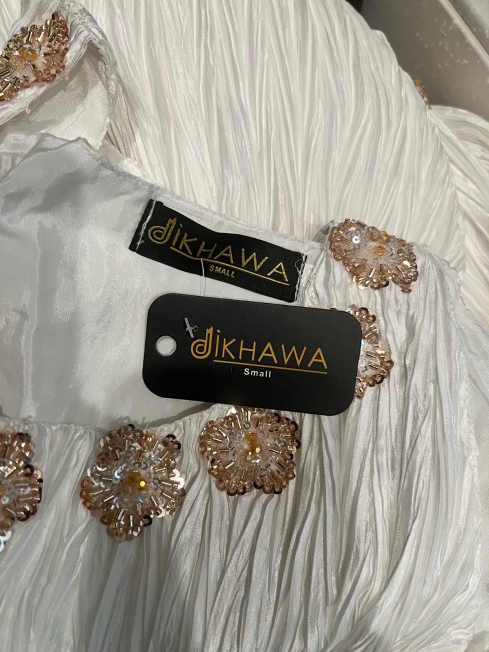 Brown Sequin jacket with long white gown (New with tag) - Picture 5 of 5